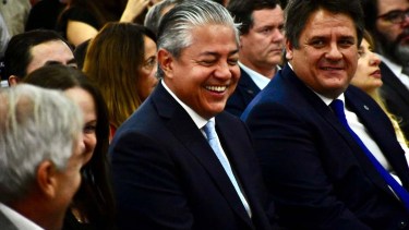 Mariano Gaido en la apertura de sesiones en Neuquén. Foto: Matías Subat. 