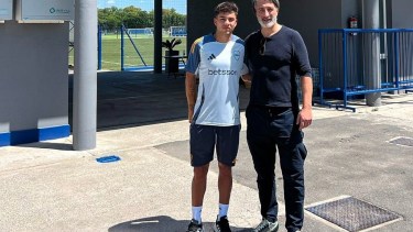 Lucas Blondel se reunió con el entrenador de la Selección de Suiza.