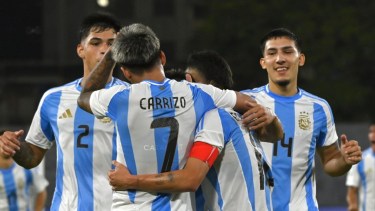 Argentina se mide ante Colombia en el Sudamericano Sub 20. Foto: @Argentina.