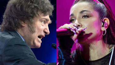 María Becerra y Javier Milei