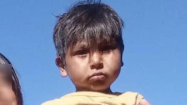 Liam Gael Flores Soraire, de tres años.