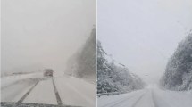 Imagen de Video | ¿Ola de calor? Una fuerte nevada cayó hoy en Ushuaia y así está de maravillosa
