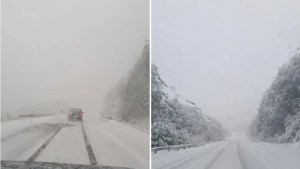 Video | ¿Ola de calor? Una fuerte nevada cayó hoy en Ushuaia y así está de maravillosa
