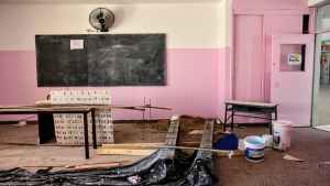 La escuela está en obra: el error con el acto de Rolando Figueroa para inaugurar el ciclo lectivo 2025