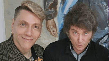 Roberto Piazza y Javier Milei