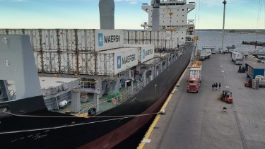 Puerto de San Antonio Este. Gentileza Sindicato Obreros Portuarios 