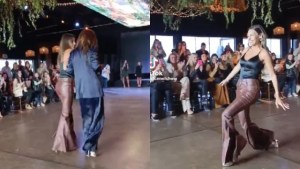 Pampita se tropezó en un desfile y tuvo que ser asistida: los detalles
