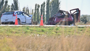 Cuatro muertos tras un violento choque en Ruta 3, cerca de Viedma: el tránsito estuvo cortado
