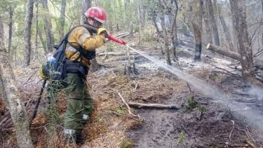 El incendio en El Bolsón está controlado. Foto: Gentileza