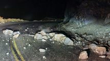 Imagen de Tránsito complicado en la Ruta 43 de Neuquén por otro derrumbe de rocas entre Andacollo y Chos Malal