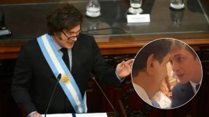Javier Milei acusó de «mentiroso» a Manes por su denuncia a Santiago Caputo y arremetió contra los periodistas