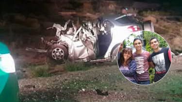 Una madre y sus dos hijos murieron en la Ruta 7 de Mendoza.