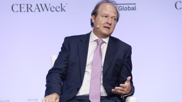 González expuso en CERAWeek sobre la transformación de la Argentina. (Foto gentileza CERAWeek Tim Heitman)