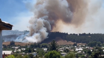 Imagen de Alerta roja en comunas de Chile por incendios forestales en la región de La Araucanía, a la altura de Neuquén
