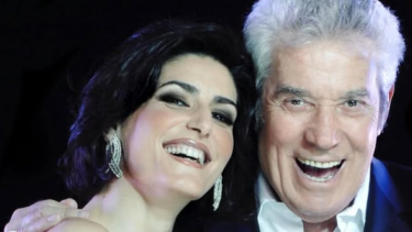 Cecilia Milone junto a Chico Novarro. 