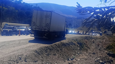 Una larga espera para cruzar a Chile esta mañana. Foto: gentileza.