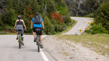 Ruta de los Siete Lagos. La época ideal para disfrutar de paseos en bici es de octubre a marzo. Foto gentileza. 