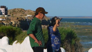Skay Beilinson y Carmen, la "Negra" Poli. Foto: Miguel Angel Tabarez en Facebook.