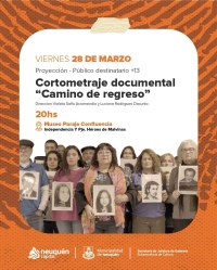 Imagen Proyección cortometraje documental Camino de regreso