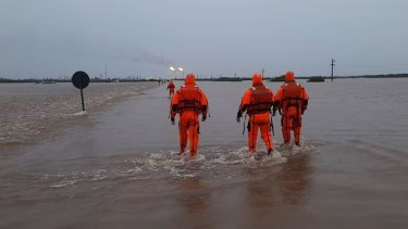 Temporal en Bahía Blanca. Foto: gentileza La Nación. 
