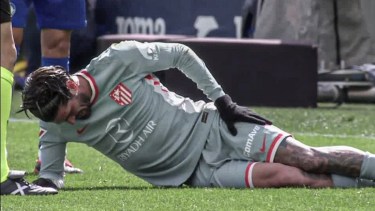 Rodrigo De Paul salió con molestias en la derrota de Atlético de Madrid. 