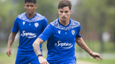 Valentín Gómez volvió a Vélez y se entrenó a la par del grupo.