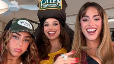 Emilia, Tini y Nicki Nicole, presentes en el partido Argentina &#8211; Brasil