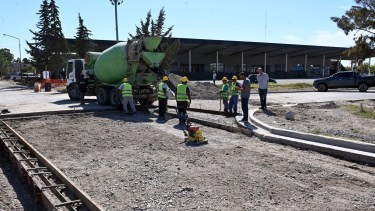 Los trabajos más importantes se realizan en la terminal de ómnibus. Foto: Marcelo Ochoa.