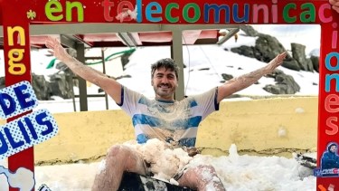 Un sueño en la Antártida: Rodrigo logró recibirse en el Fin del Mundo y se volvió viral