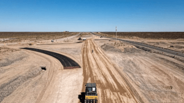 Obras en Rutas 23 y un empalme de la Ruta 67, en Neuquén. Foto: gentileza Neuquén Informa. 