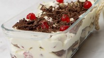 Imagen de Y para los golosos… postre torta selva negra
