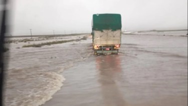 Rutas de Bahía Blanca Inundadas. (Gentileza La Nueva)