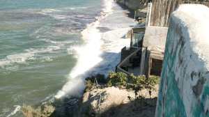 Mareas extraordinarias en Las Grutas en fotos, así fue la última de marzo: qué pasa en abril